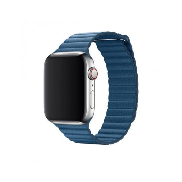 Apple watch Leren Loop 42/44/45mm Blauw