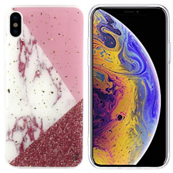 Marble Glitter iPhone Xs Max Wit