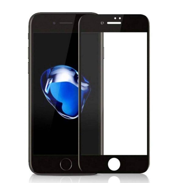 Glass 2.5D iPhone 8 Plus/7 Plus Transparant Zwart