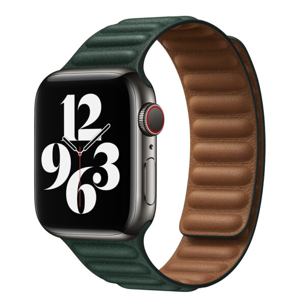 Apple Watch Two-Tone Leder Bandje 42/44/45mm Groen
